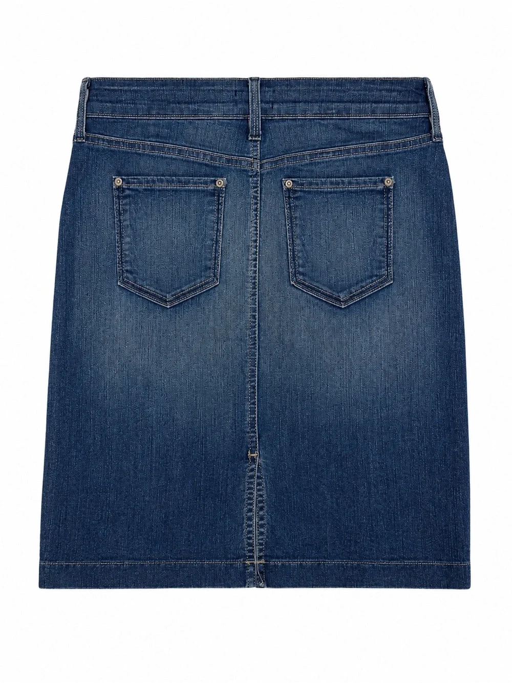 NYDJ Not Your Daughters Jeans Women's Five-Pocket Denim Distressed Skirt Size 4P - Picture 3 of 6